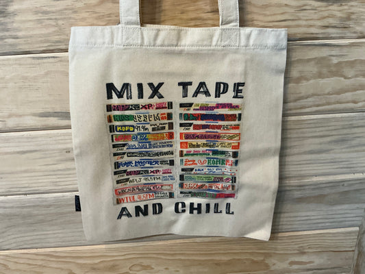 Recycled Tote Bag - Mixtape and Chill