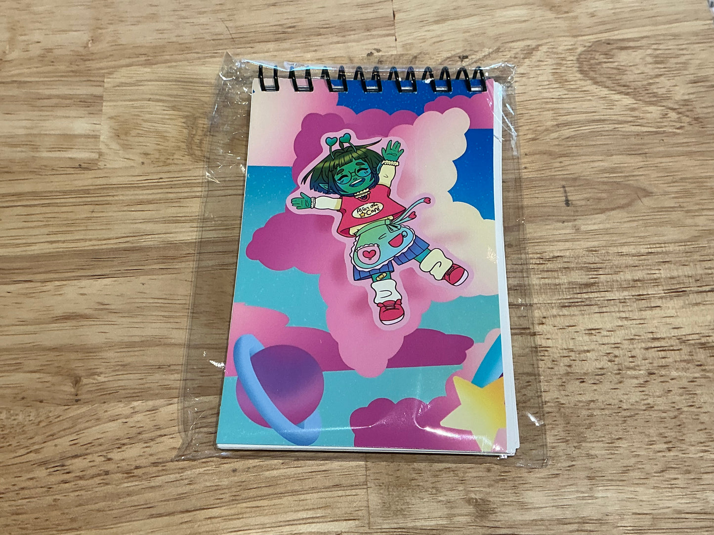 Alien Cloud Spiral Notebook