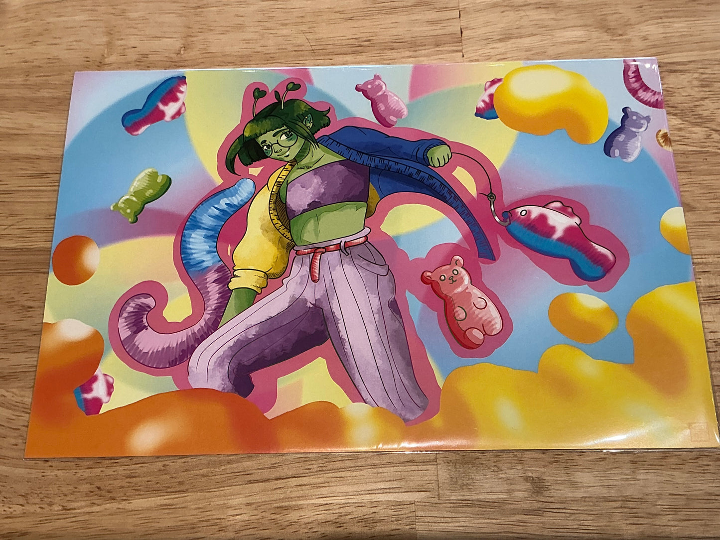 Candy Pop Alien Print