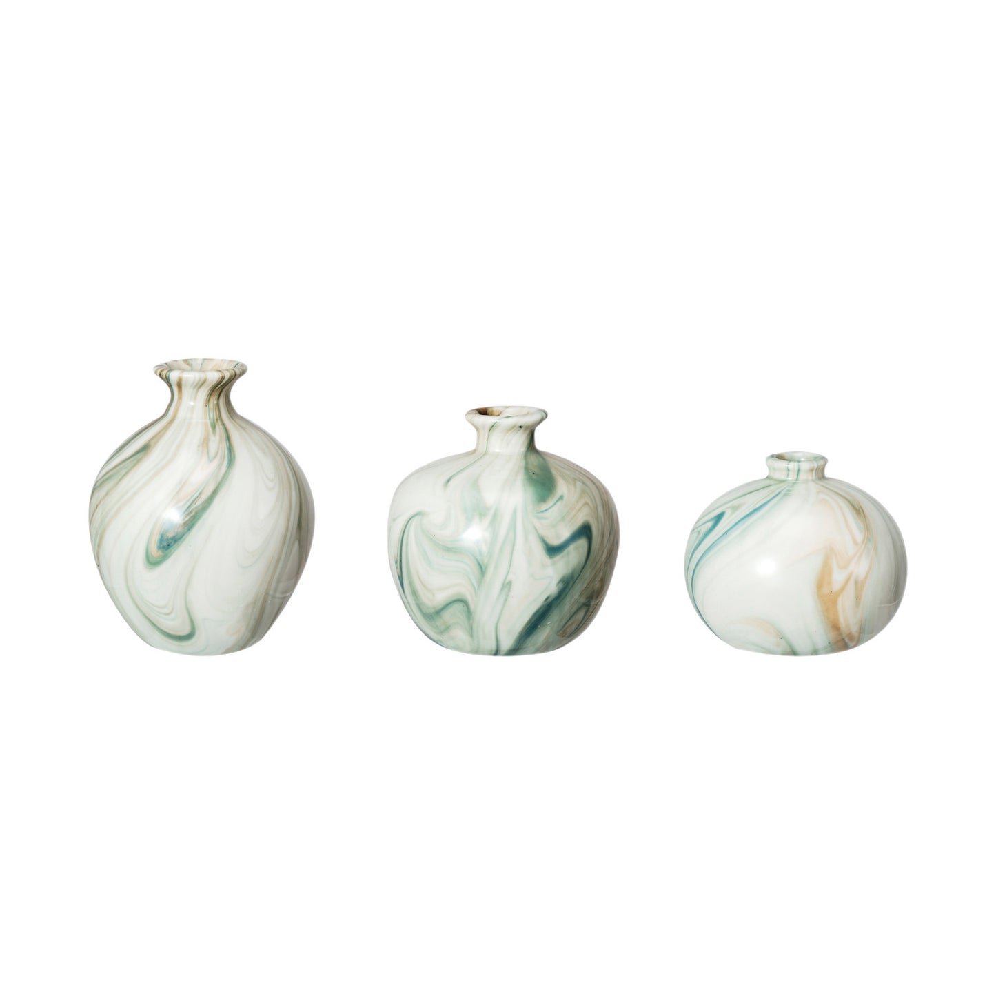 Round Stoneware Vases