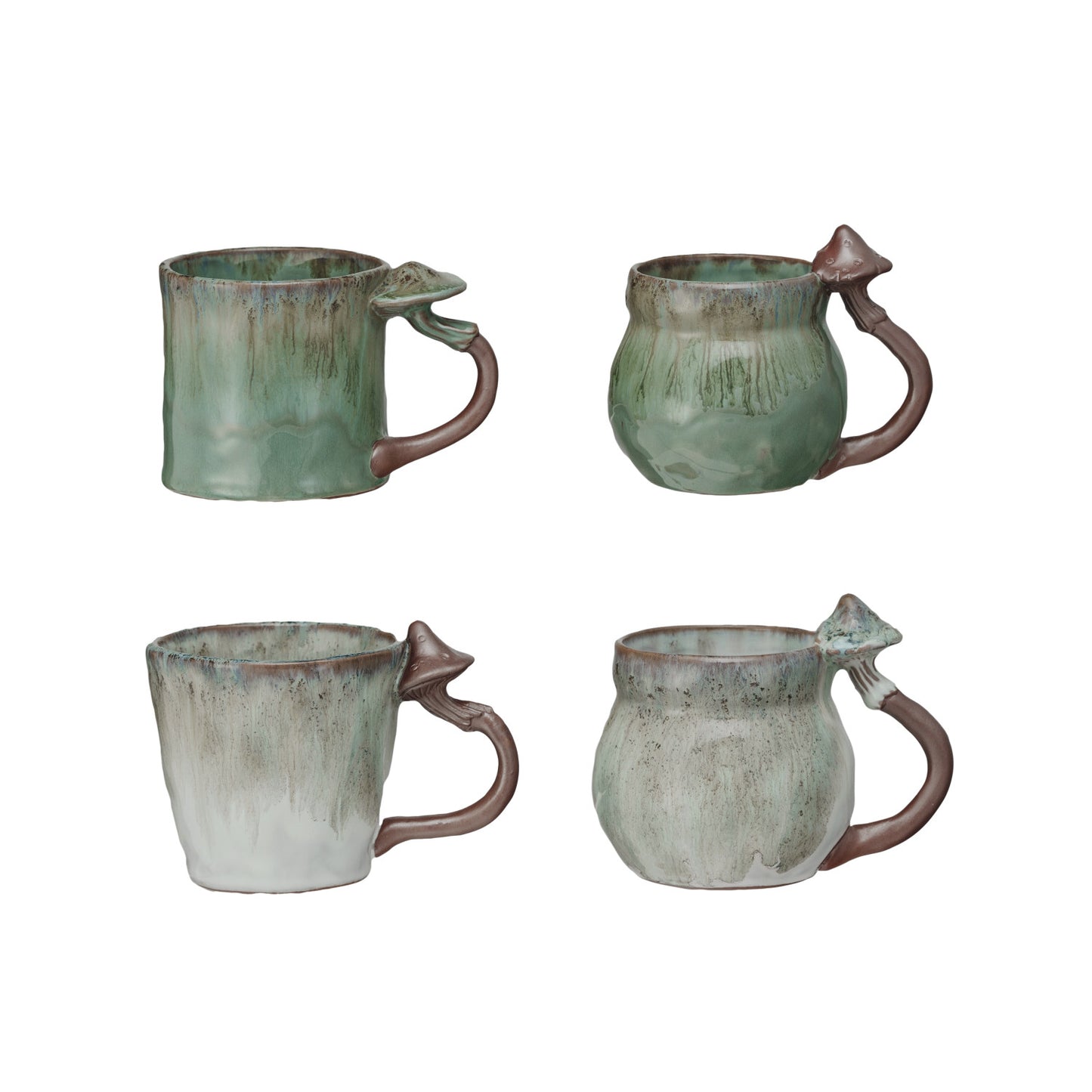 Stoneware Mug With Mushroom Handle