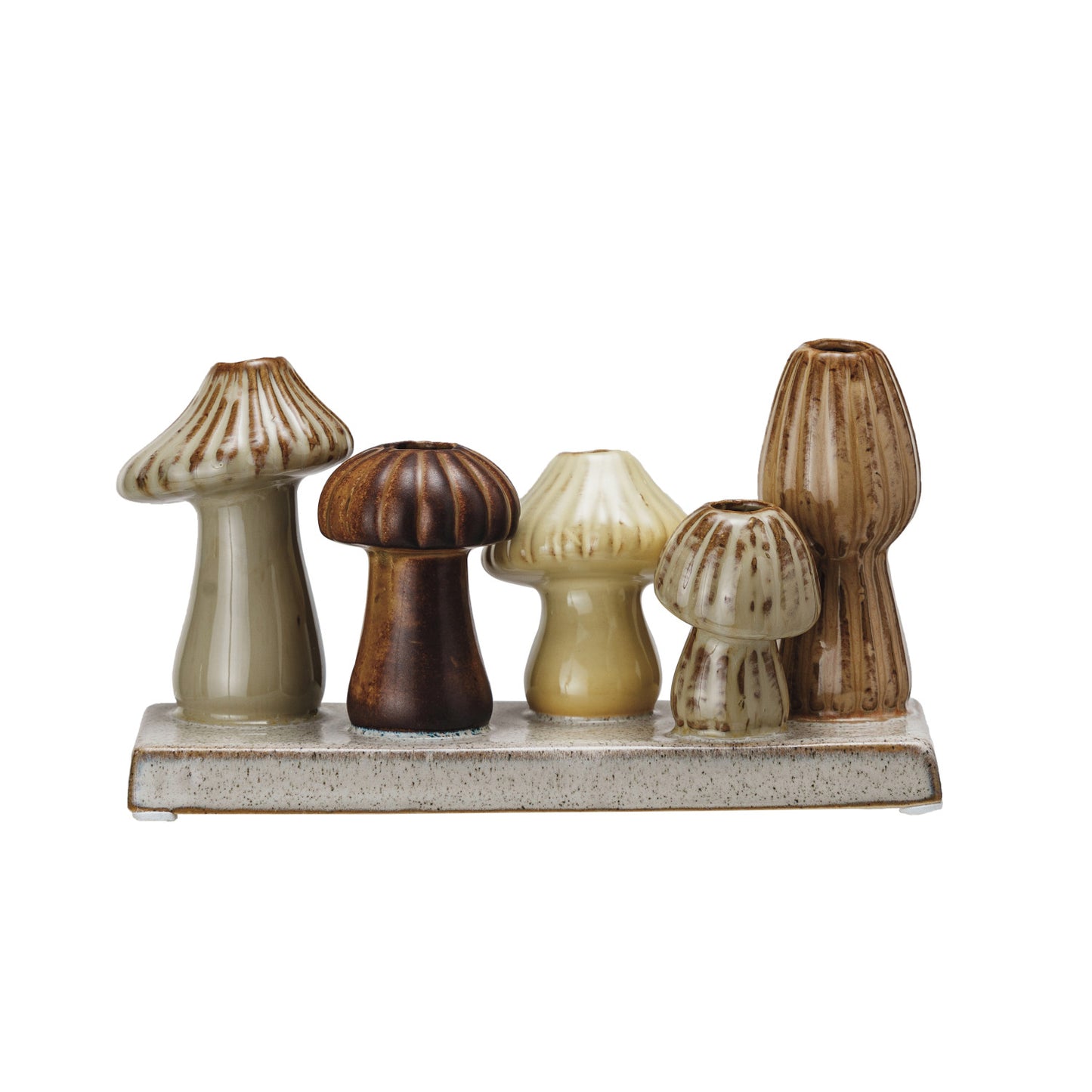 Stoneware Mushroom Multi-Vase