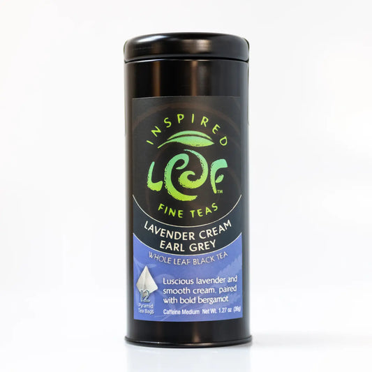 Lavender Cream Earl Grey Pyramid Tin