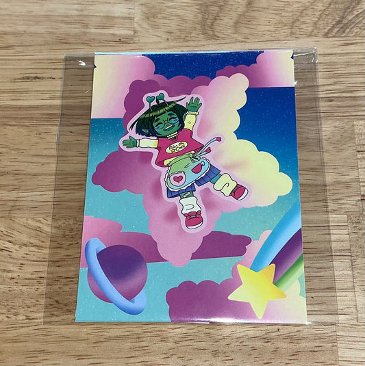 Alien Cloud Print