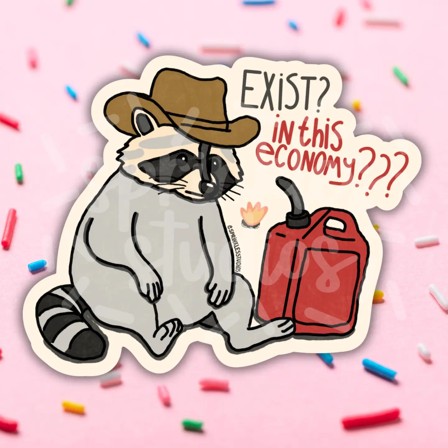 Exist In This Economy? Vinyl Sticker