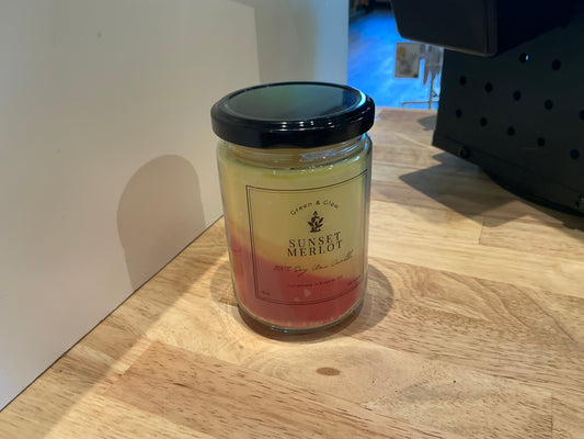 Sunset Merlot Soy Candle