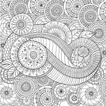 Peaceful Paisley Coloring Book