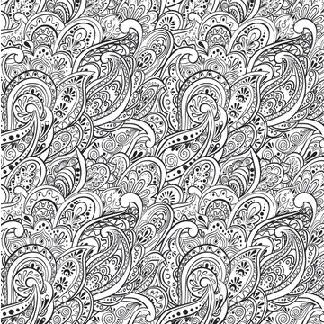 Peaceful Paisley Coloring Book