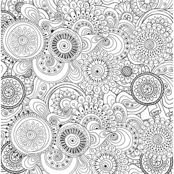 Peaceful Paisley Coloring Book