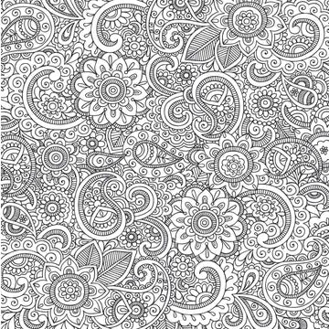 Peaceful Paisley Coloring Book