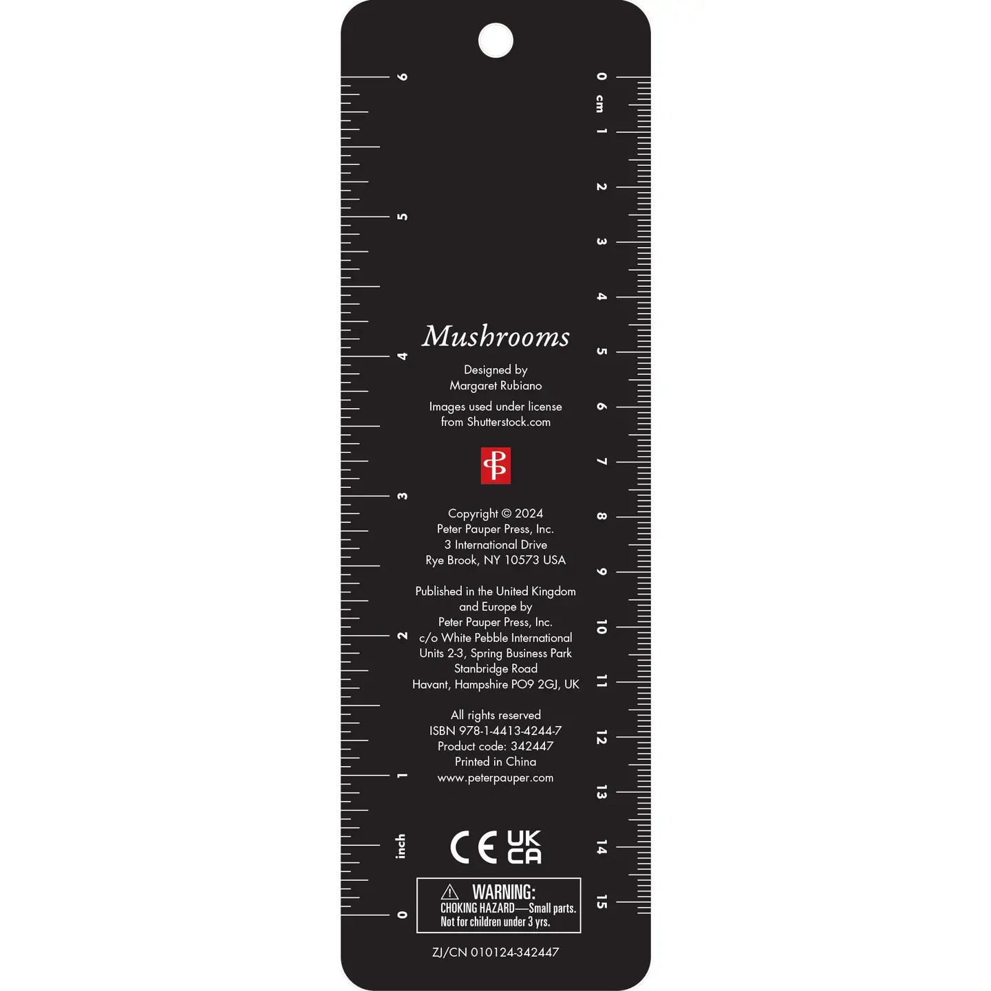 Mushrooms Beaded Bookmark