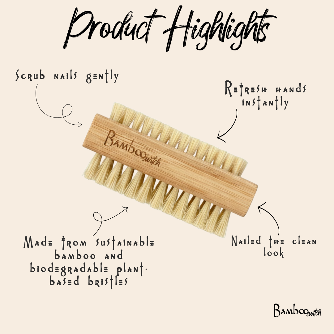 Bamboo Vegan Nail Brush
