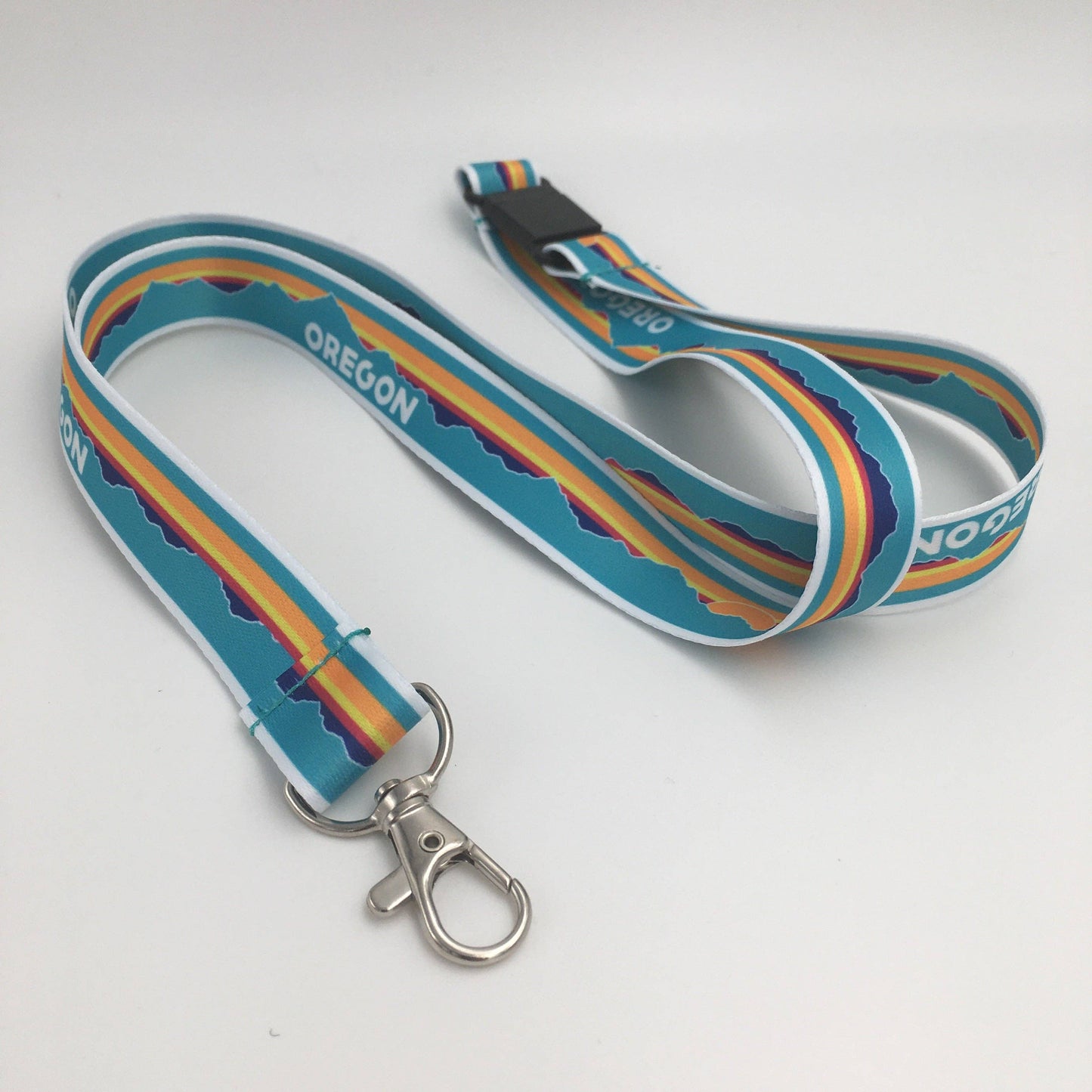 Scenic Neon Oregon Lanyard