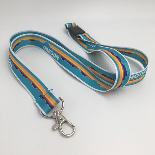 Scenic Neon Oregon Lanyard