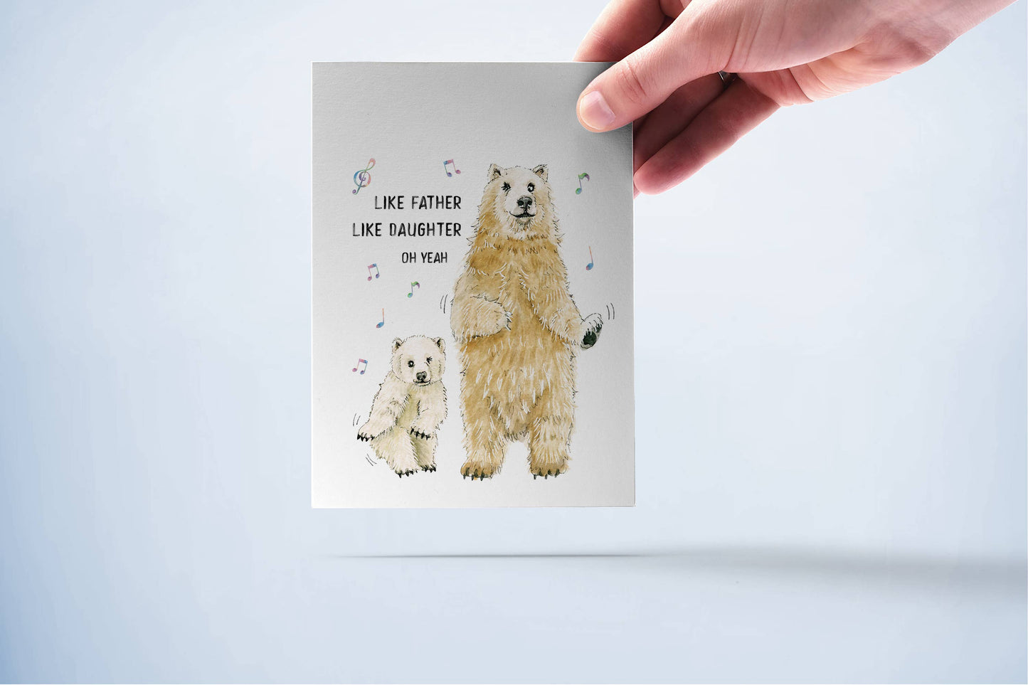Dance With Bear Dad - Funny Fathers Day Card