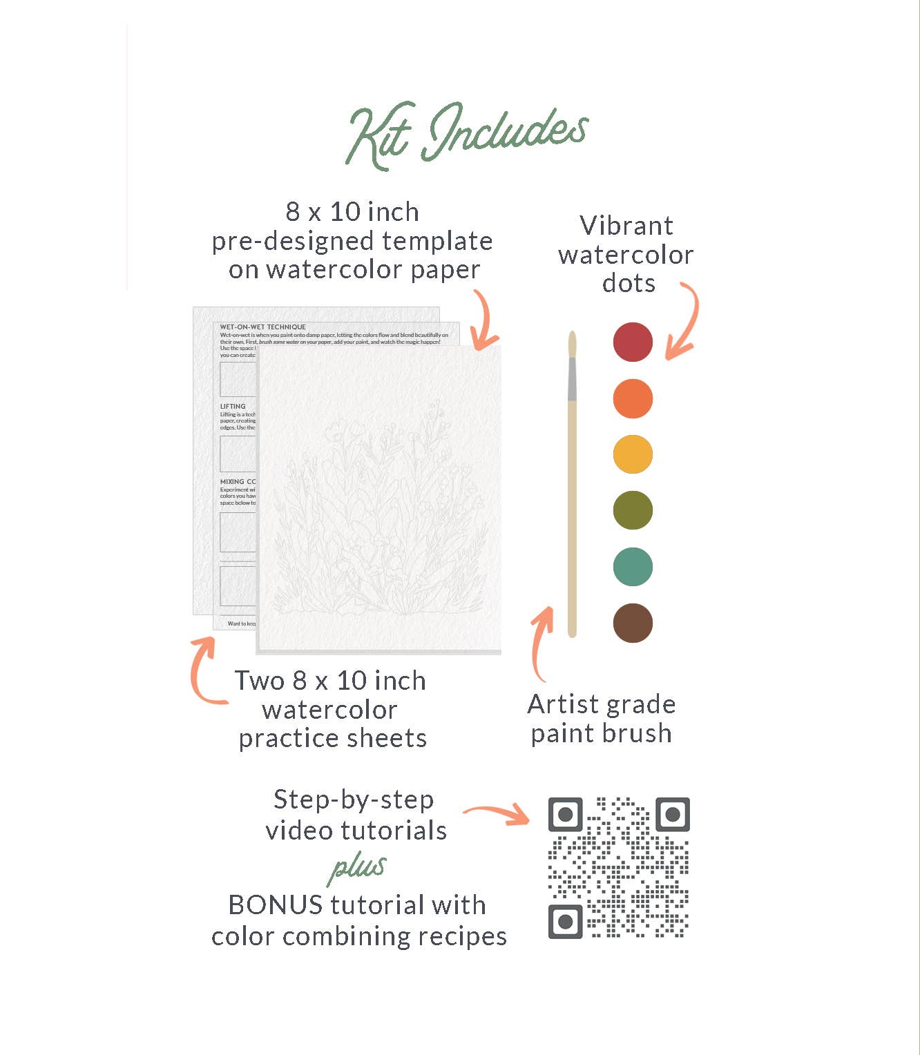 All-In-One Watercolor Kit - Mushroom Forest