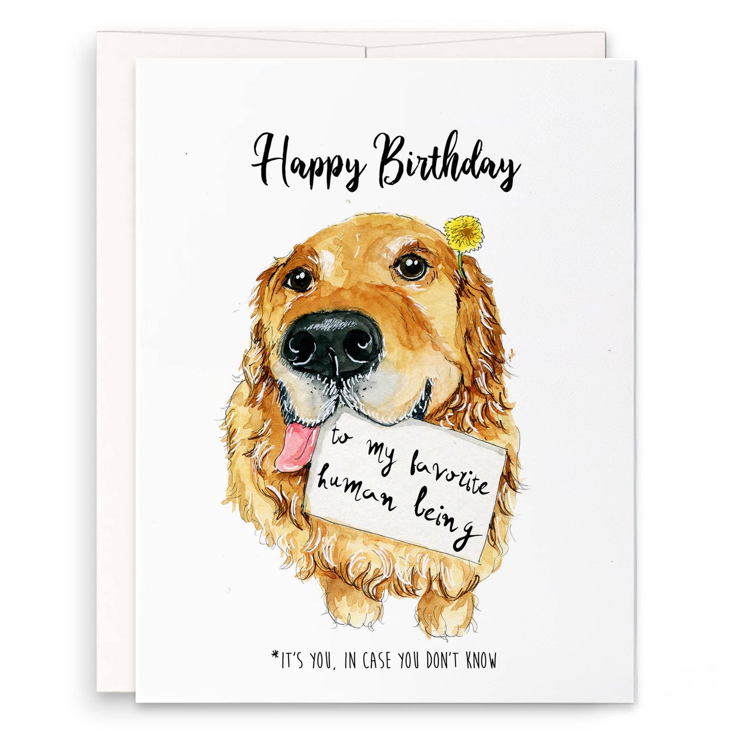 Dog Favorite Person Birthday Card