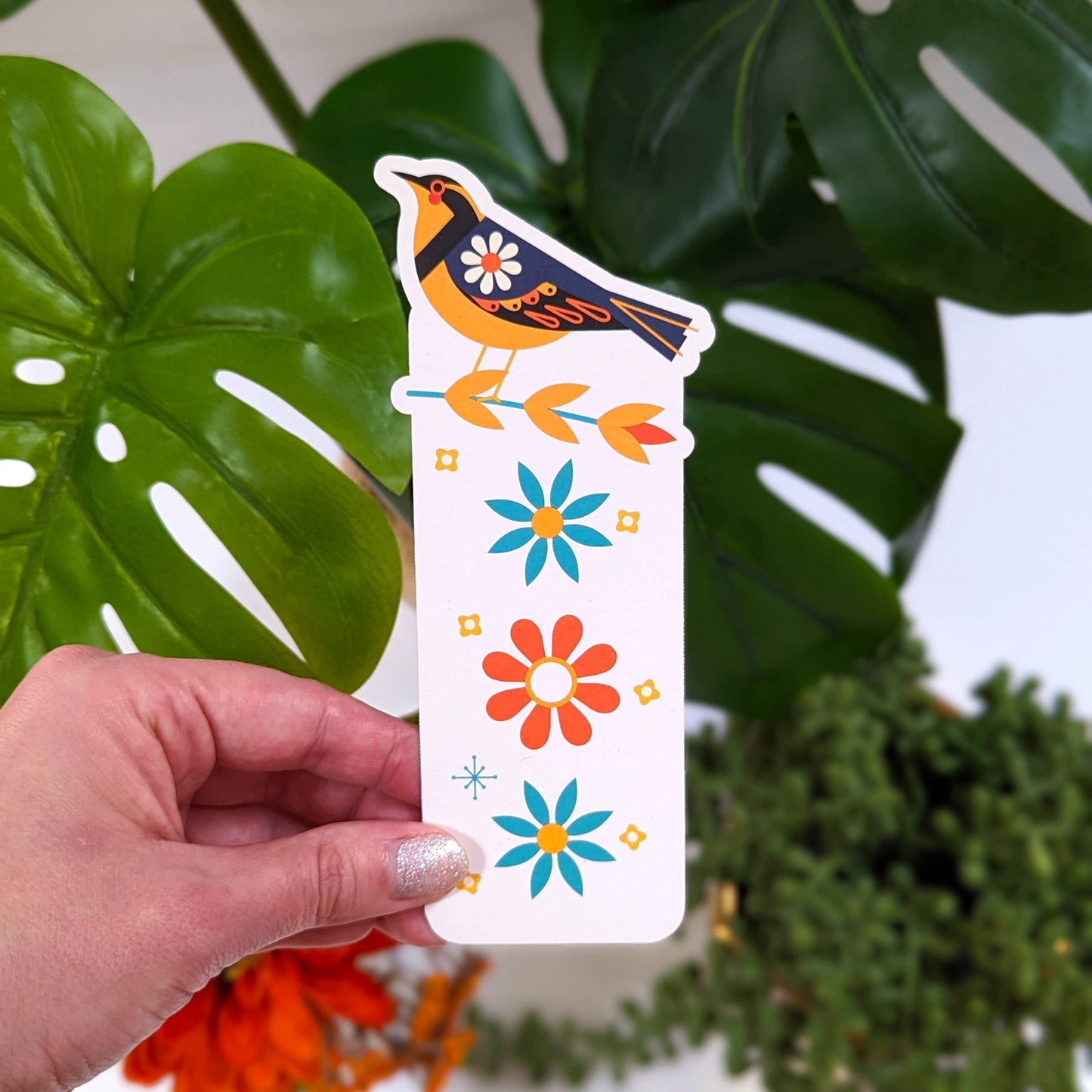 Thrush Die Cut Bookmark