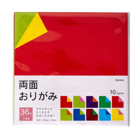 Double Sided Origami Paper 10 Colors 36pc Pack