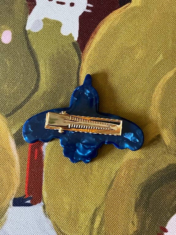 Two Raven Hair Clip Barrettes