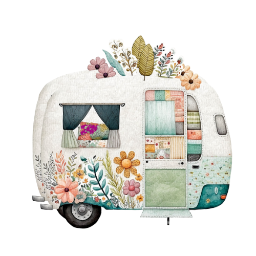 Quilted Trailer Sticker