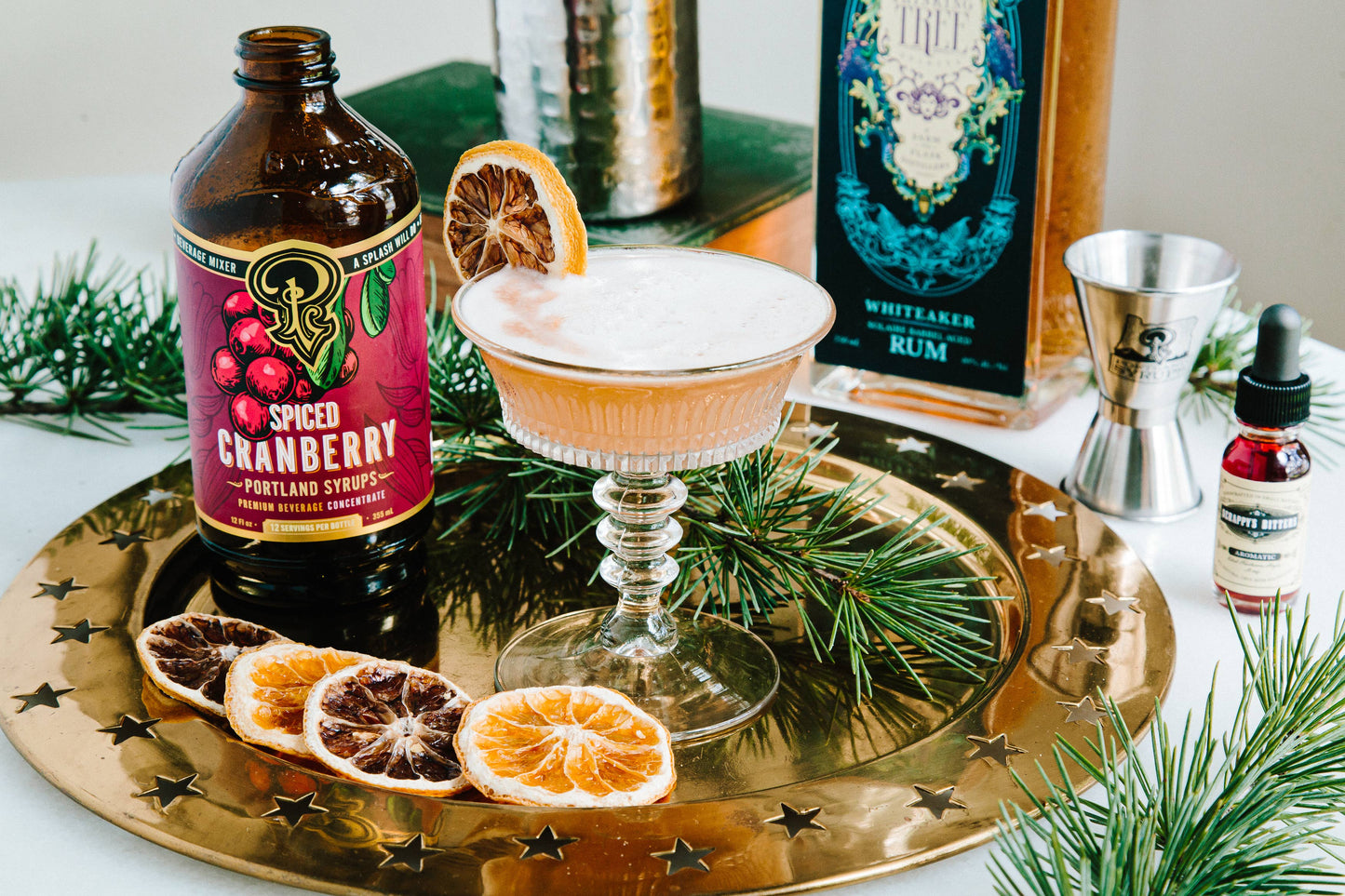 Spiced Cranberry Syrup 12 oz - cocktail / mocktail drink mix