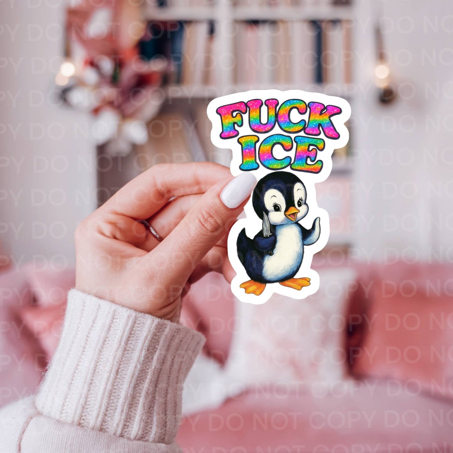F*ck Ice Anti Fascist Sticker