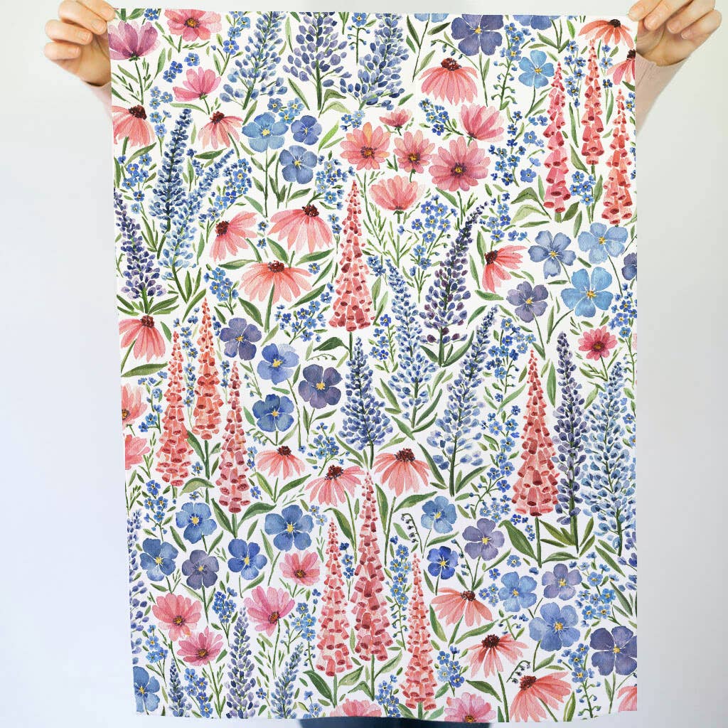 Wildflower Tea Towel | Summer Floral Design