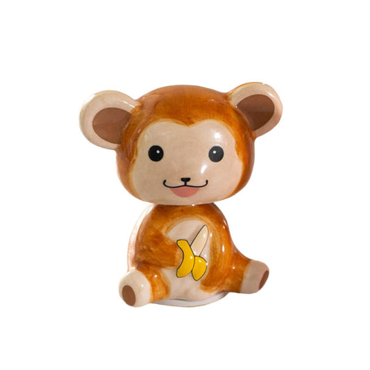 3 Inch Ceramic Monkey Bobble Head