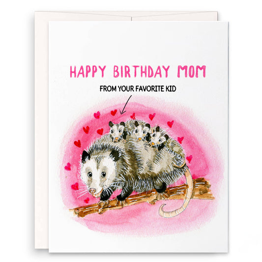 Possum Mom Birthday - Funny Birthday Card