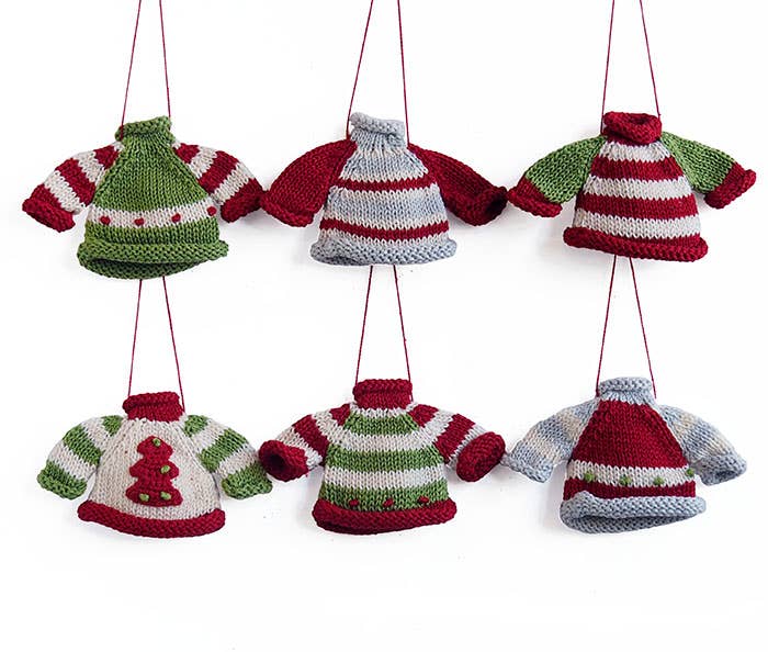 Tiny Sweater Ornaments