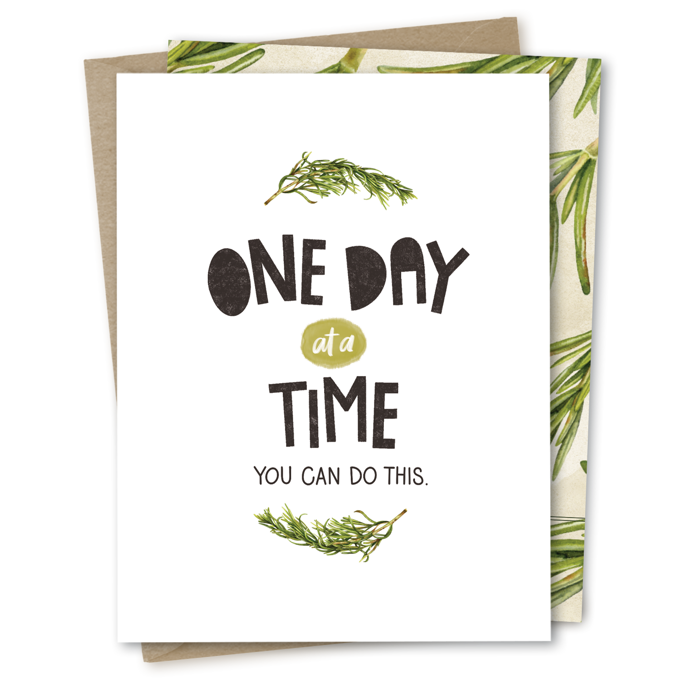 One Day | Encouragement Sympathy Support Grief Empathy Card