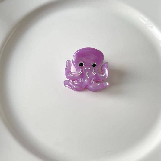 Octopus Hair Clip, Acetate Mini Claw Clip