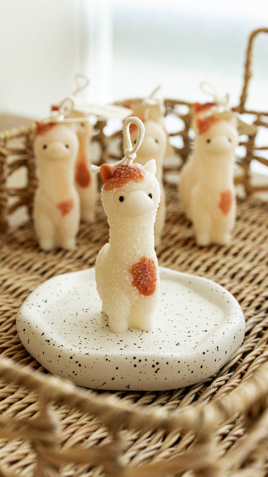 Alpaca Sculpture Candle