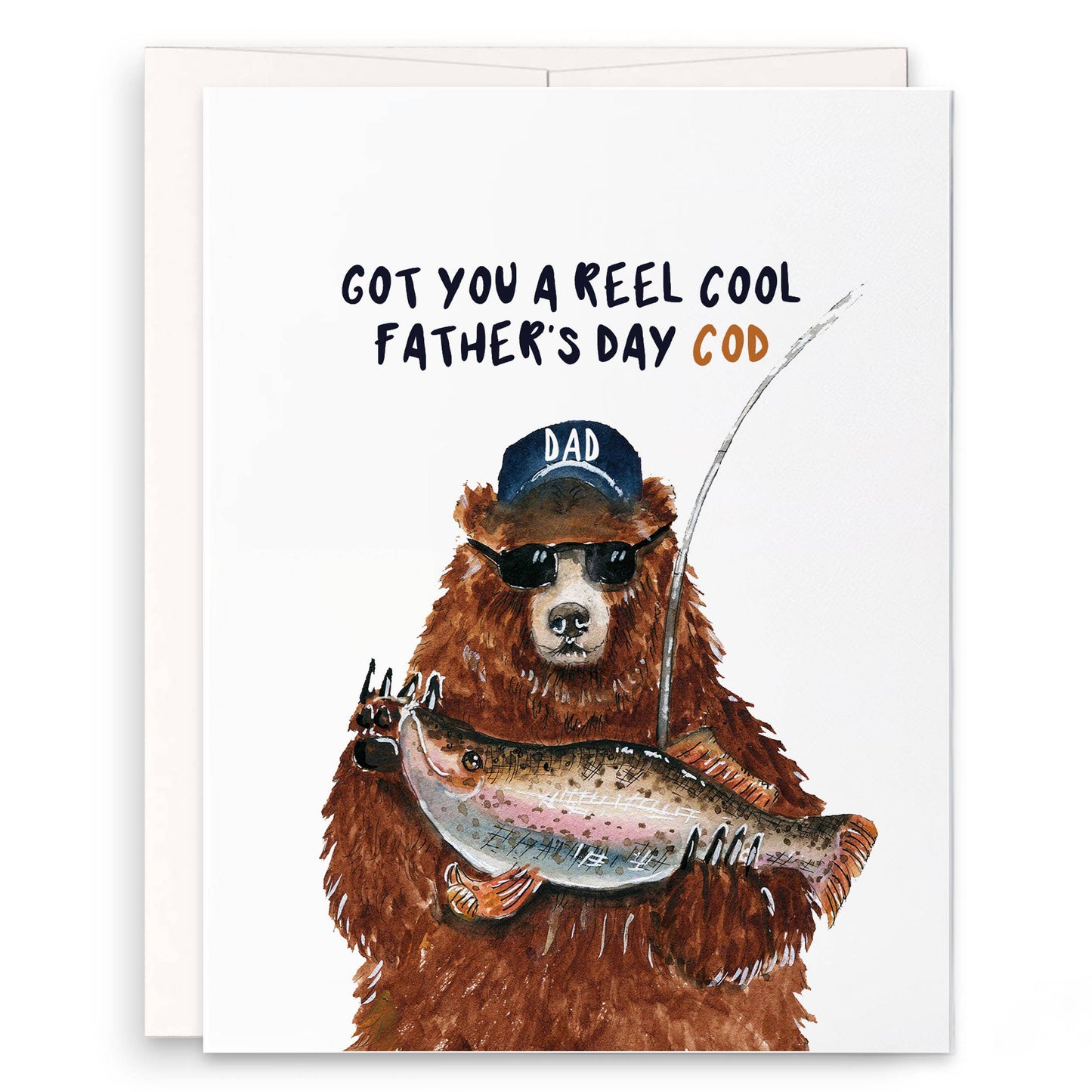 Bear Fathers Day Cod - Funny Fathers Day Card
