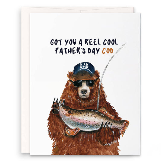 Bear Fathers Day Cod - Funny Fathers Day Card