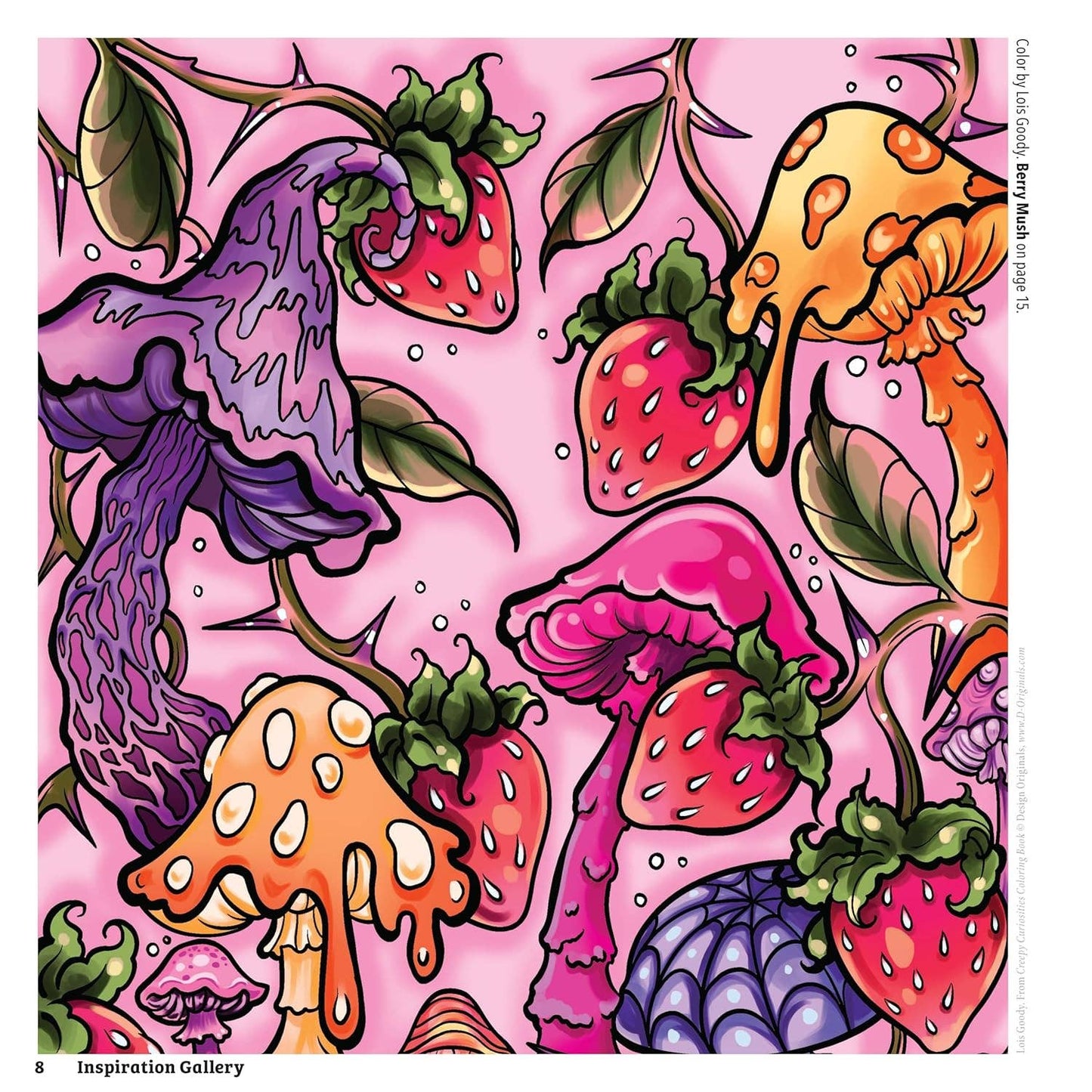 Creepy Curiosities Coloring Book - Eerie Designs to Delight!