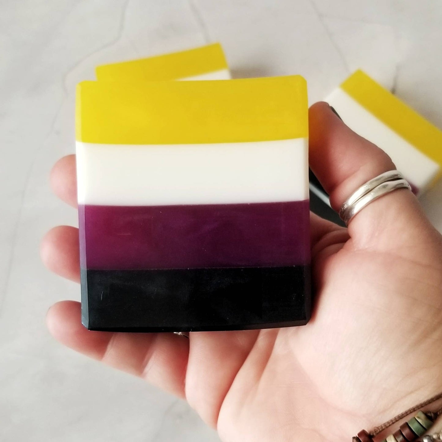 Nonbinary Pride Flag Artisan Soap