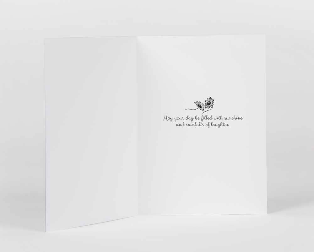 Rain Boot & Cat Greeting Card