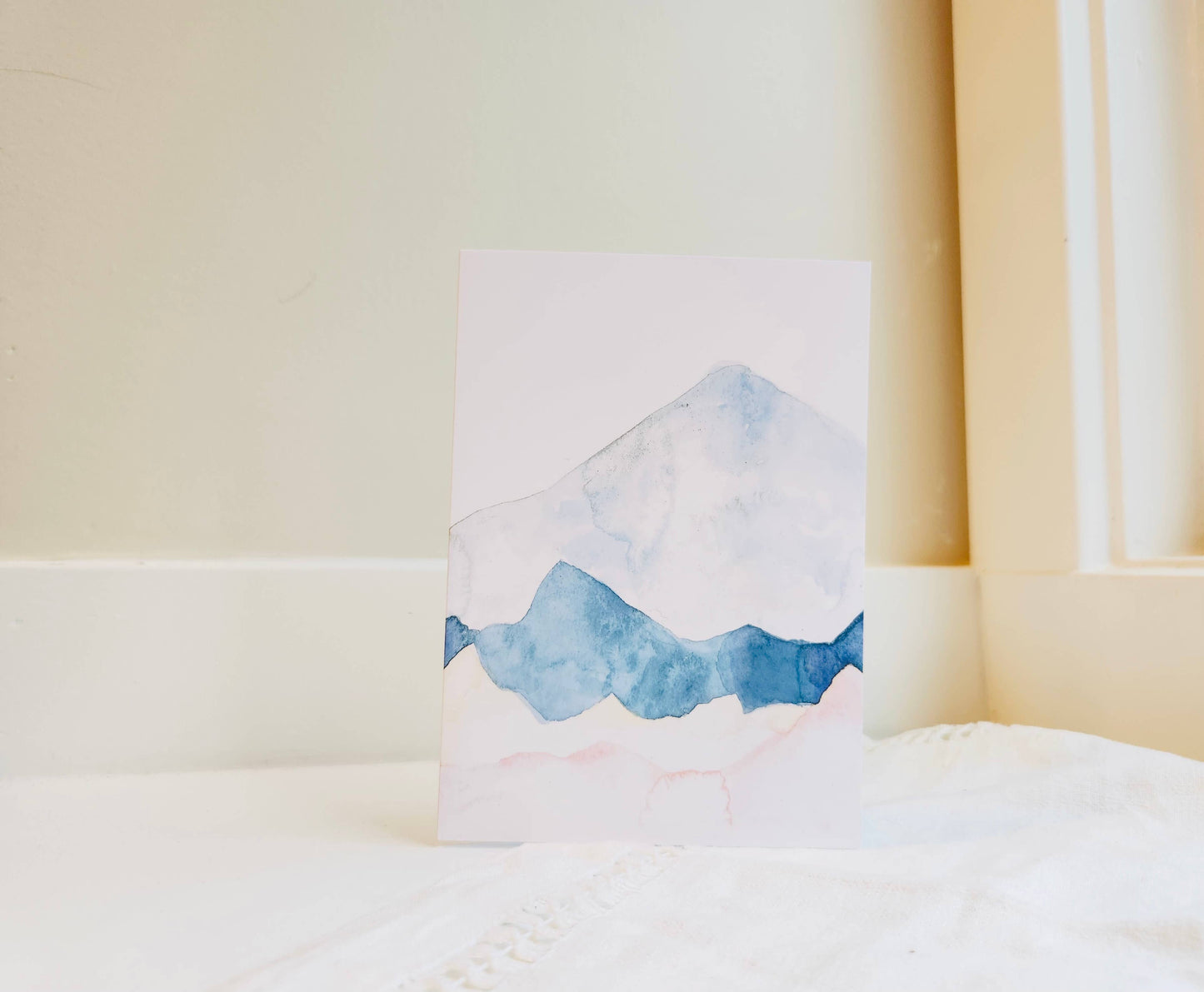 PNW Watercolor Mountains Greeting Card
