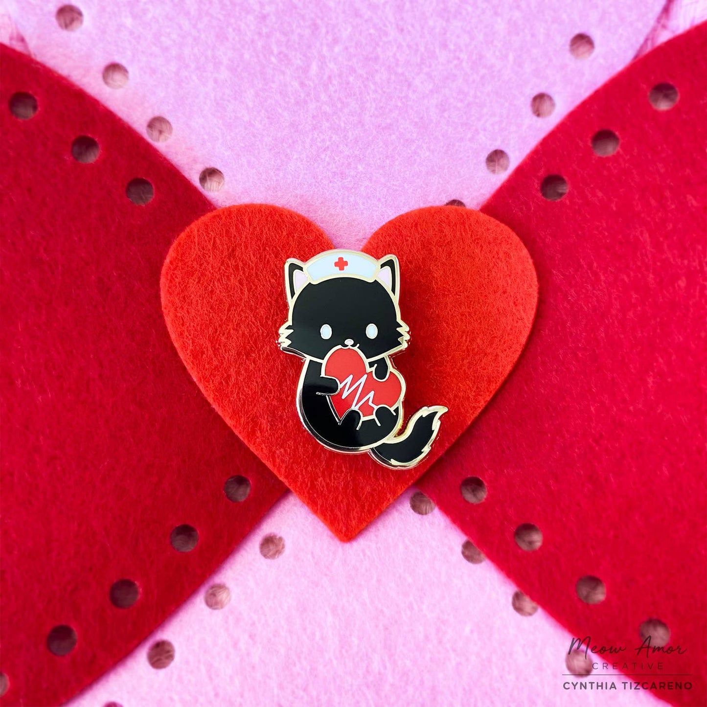 Nurse Cat Enamel Pin