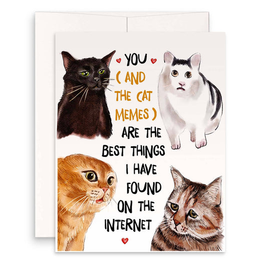 Cat Meme Greeting Card