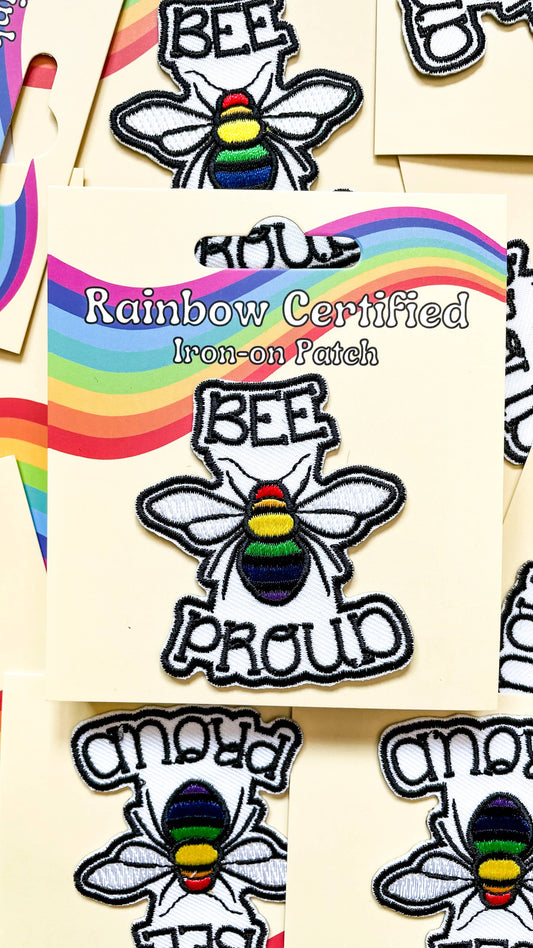 Bee Proud LGBTQ+ Iron-On Patch