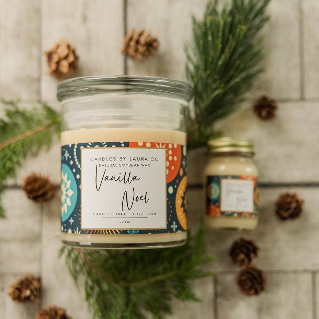 20 oz Three-Wick Vanilla Noel Soy Tumbler