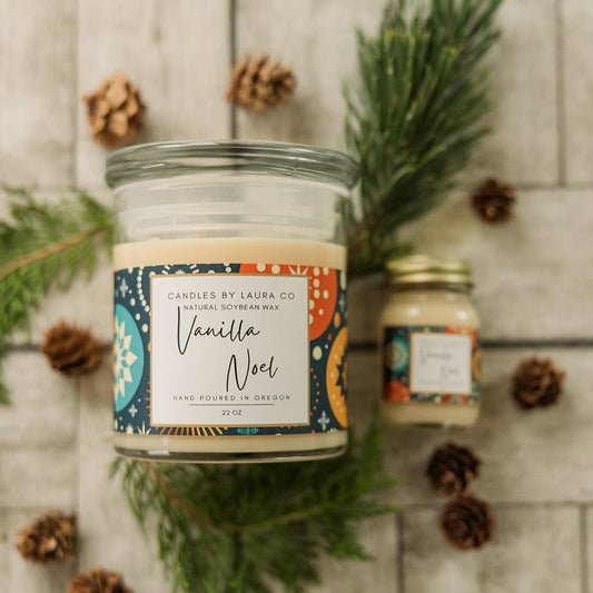 20 oz Three-Wick Vanilla Noel Soy Tumbler