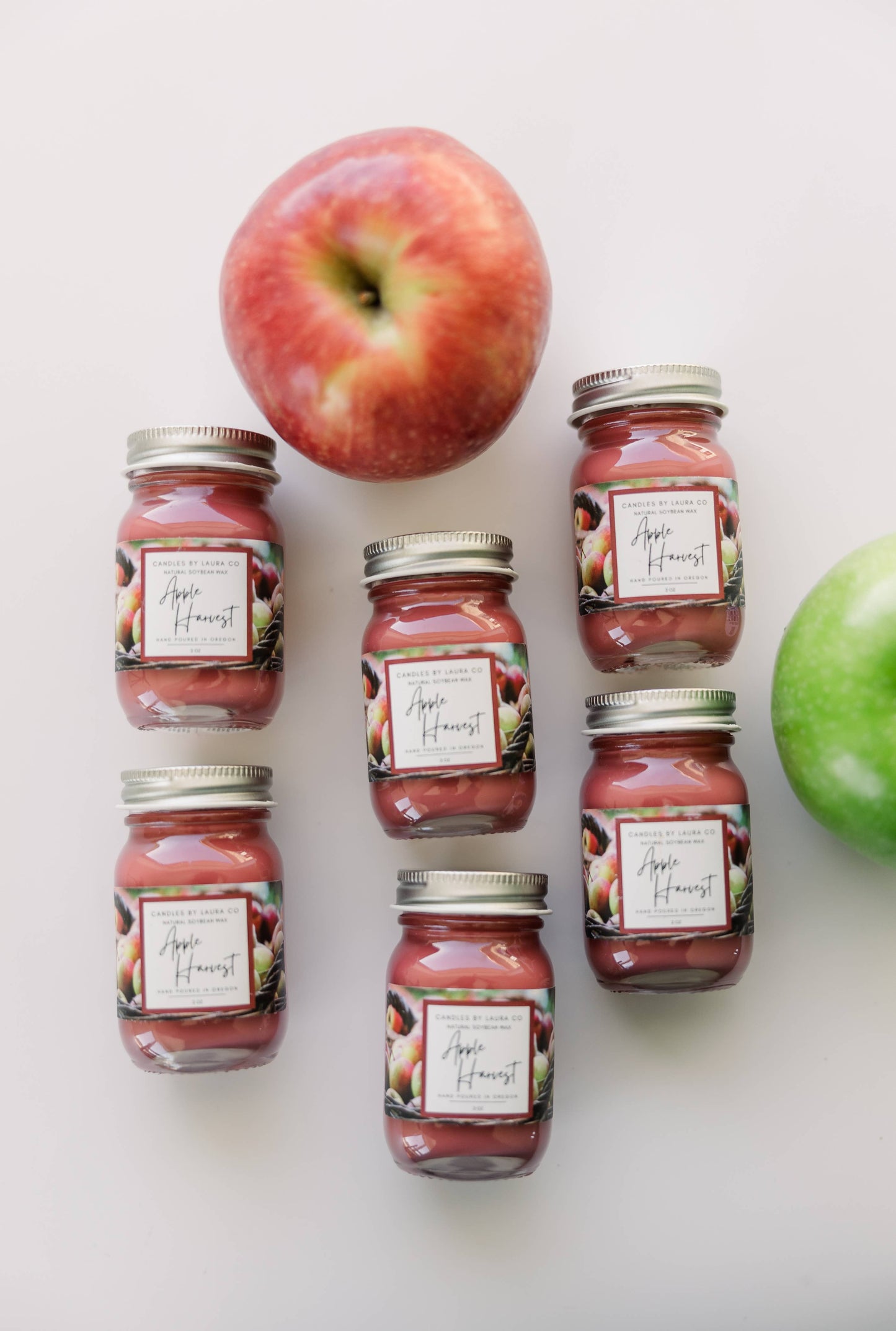 2 oz Mini Mason Apple Harvest Soy Jar Candle