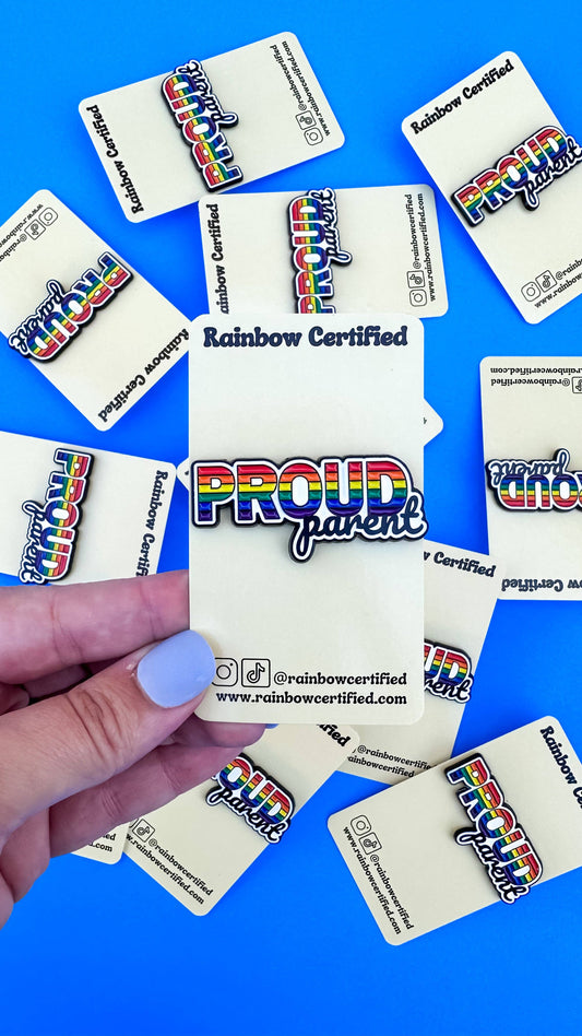 Proud Parent Rainbow Pin