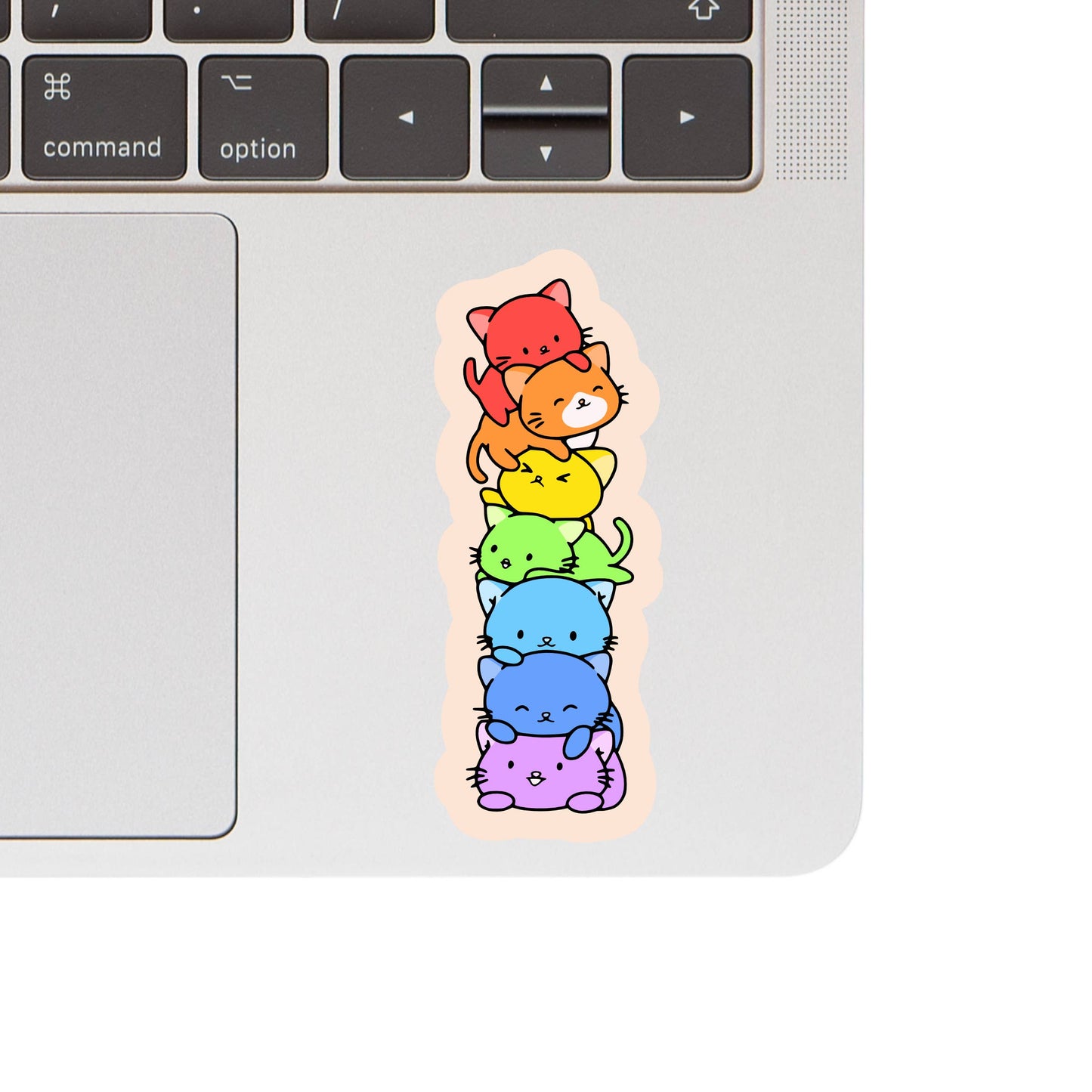 Rainbow Pride Kitty Tower Sticker