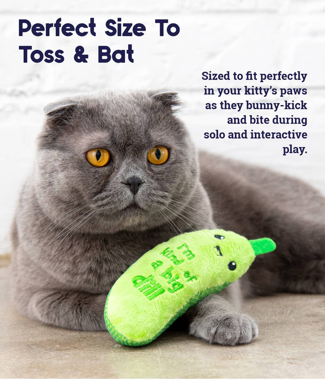 Crunchy Pickle Kicker Cat Toy