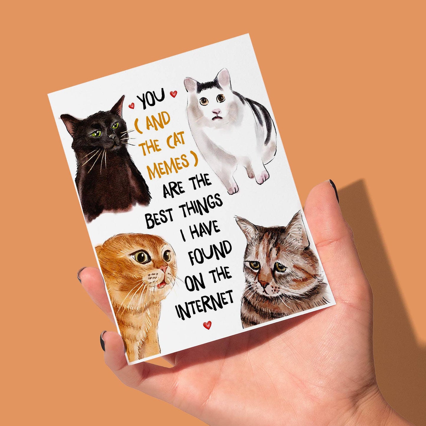 Cat Meme Greeting Card